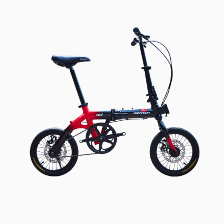 จักรยานพับได้ RICHTER CO2 14 นิ้ว สีดำแดง_1