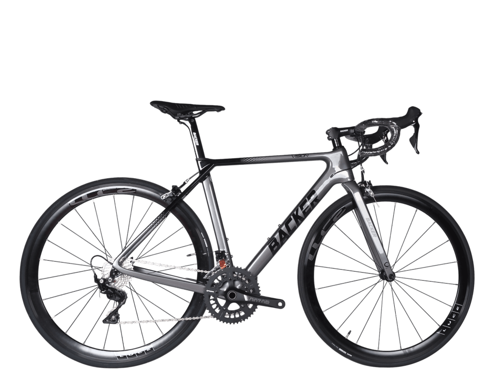 จักรยานเสือหมอบ Backer รุ่น Vision ชุดขับ Shimano 105 22sp. ไซส์ 52 สีเทาดำ