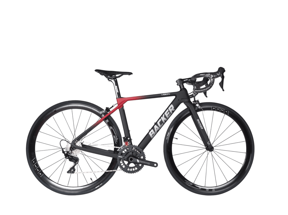 จักรยานเสือหมอบ Backer รุ่น Vision ชุดขับ Shimano 105 22sp. ไซส์ 52 สีดำแดง