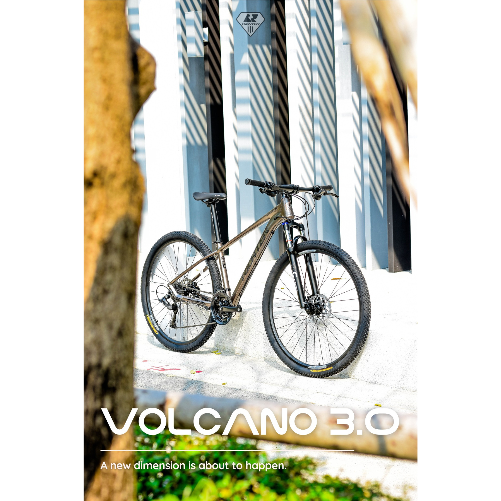 จักรยานเสือภูเขา RICHTER VOLCANO 3.0 ขนาดวงล้อ 29 นิ้ว ไซส์ 17 สีเงิน_1