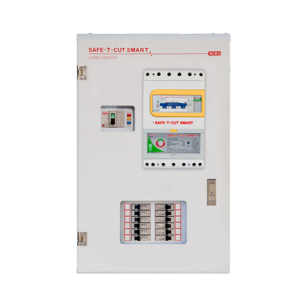 ตู้โหลดเซ็นเตอร์ พร้อมเมนกันดูด RCBO USA ขนาด 12 ช่อง พิกัด 100 แอมป์ เซฟ-ที-คัท สมาร์ท_3