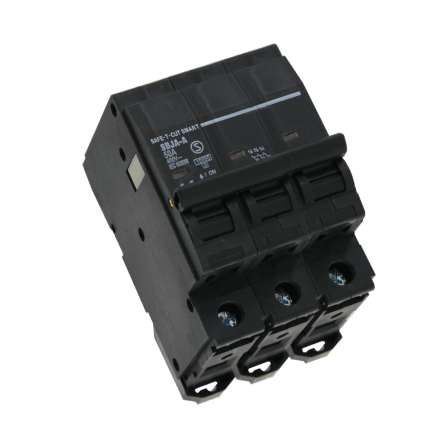 เซอร์กิตเบรกเกอร์ 50 แอมป์ 3 โพล 10KA เซฟ-ที-คัท สมาร์ท รุ่น US สีดำ_2