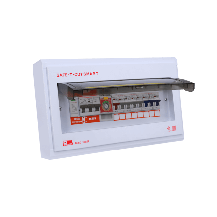 ชุดตู้คอนซูมเมอร์ 8 ช่อง เบรคเกอร์กันดูด 50 แอมป์ เซฟ-ที-คัท สมาร์ท รุ่น PREMIER SURGE_3