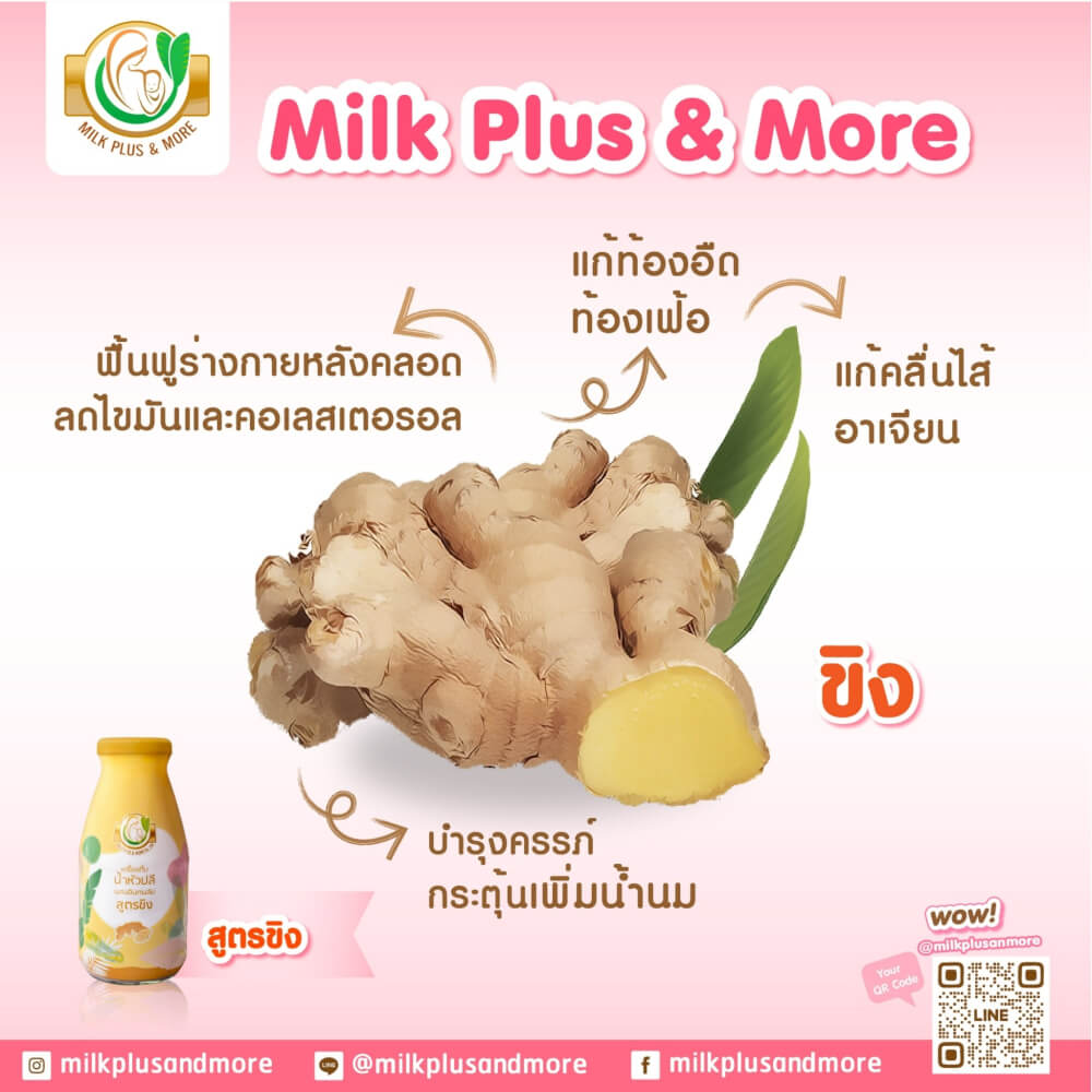 น้ำหัวปลีผสมอินทผลัม มิลค์ พลัส แอนด์ มอร์ สูตรขิง 250 มล. 12 ขวด_1