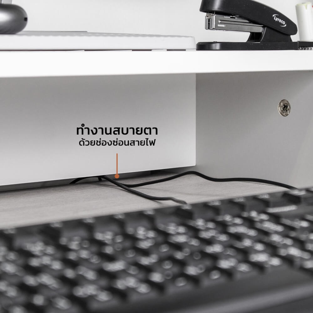 ชั้นวางจอคอม FURNIX รุ่น LINEA  ไซส์ M ขนาด 100*30*12 CM สีดำ