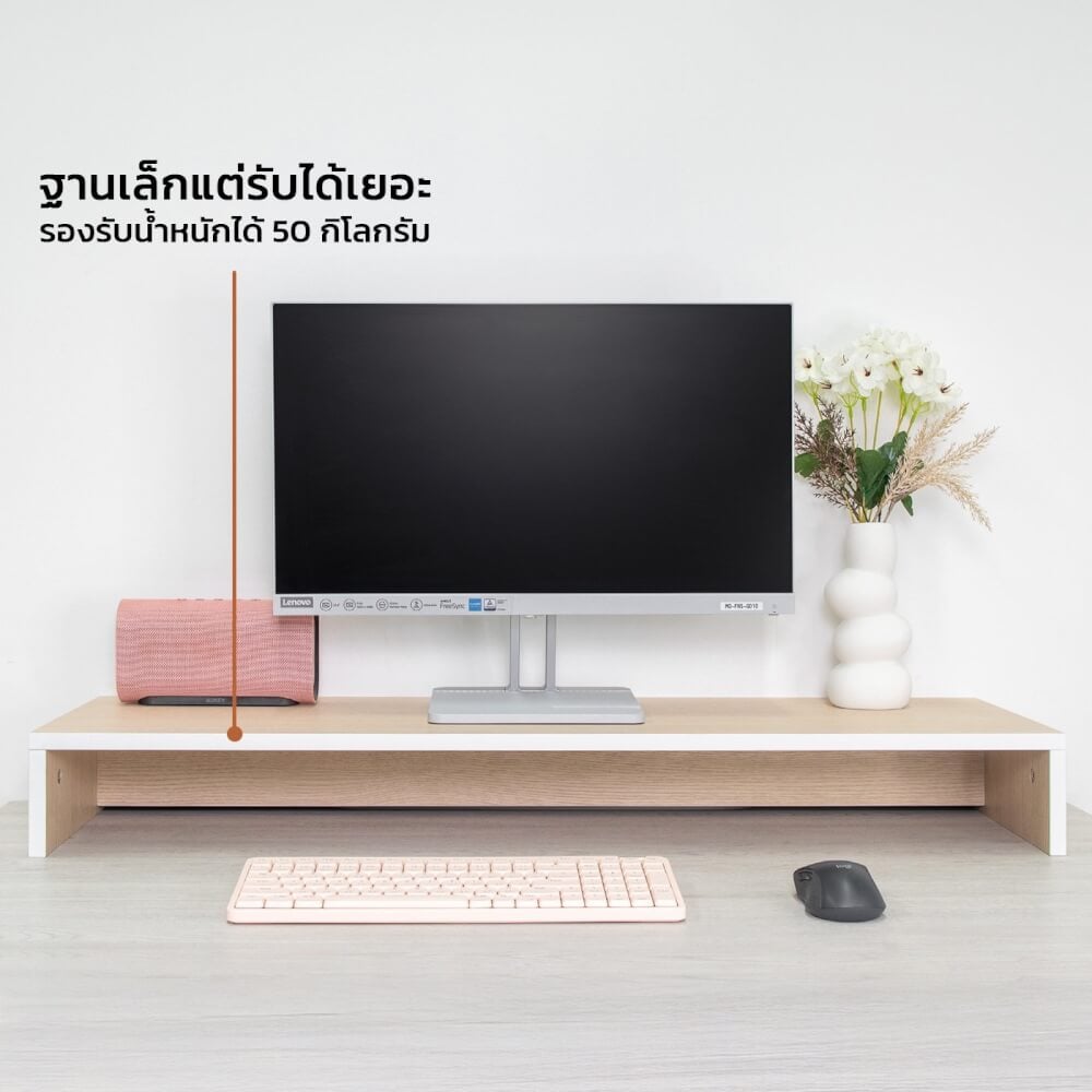 ชั้นวางจอคอม FURNIX รุ่น LINEA  ไซส์ M ขนาด 100*30*12 CM สีดำ