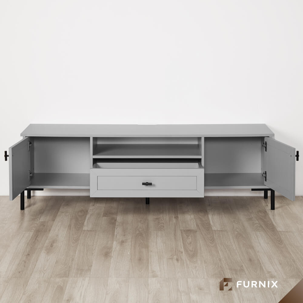 ตู้วางทีวี FURNIX รุ่น SERENE ขนาด 163*40*50 CM สีเทา_2
