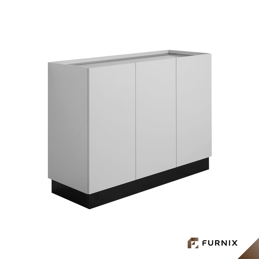 ตู้เก็บของ FURNIX รุ่น VELOCE ขนาด 120*45*90 CM สีเทาและดำลายหิน_3