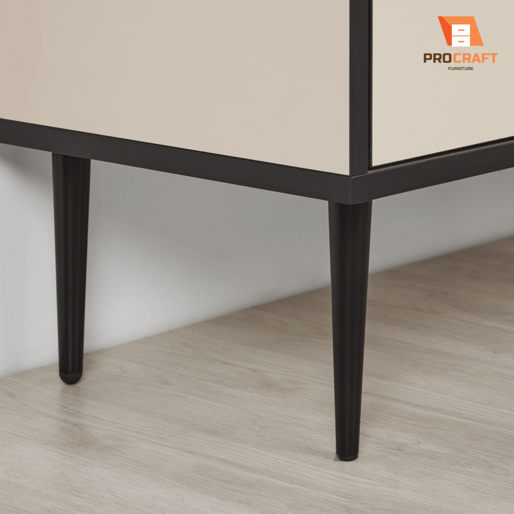 ตู้เก็บของ PROCRAFT รุ่น MONOLIT โมเดล CO3 ขนาด 160*40*85 CM สีเบจและดำ
