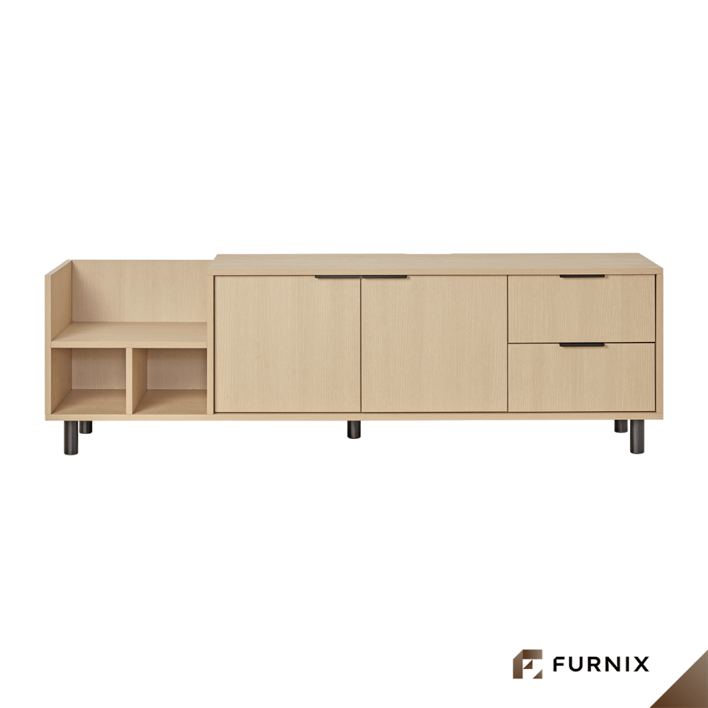 ตู้วางทีวี FURNIX รุ่น HINOKI ขนาด 163*40*50 CM สี LIGHT HINOKI_5