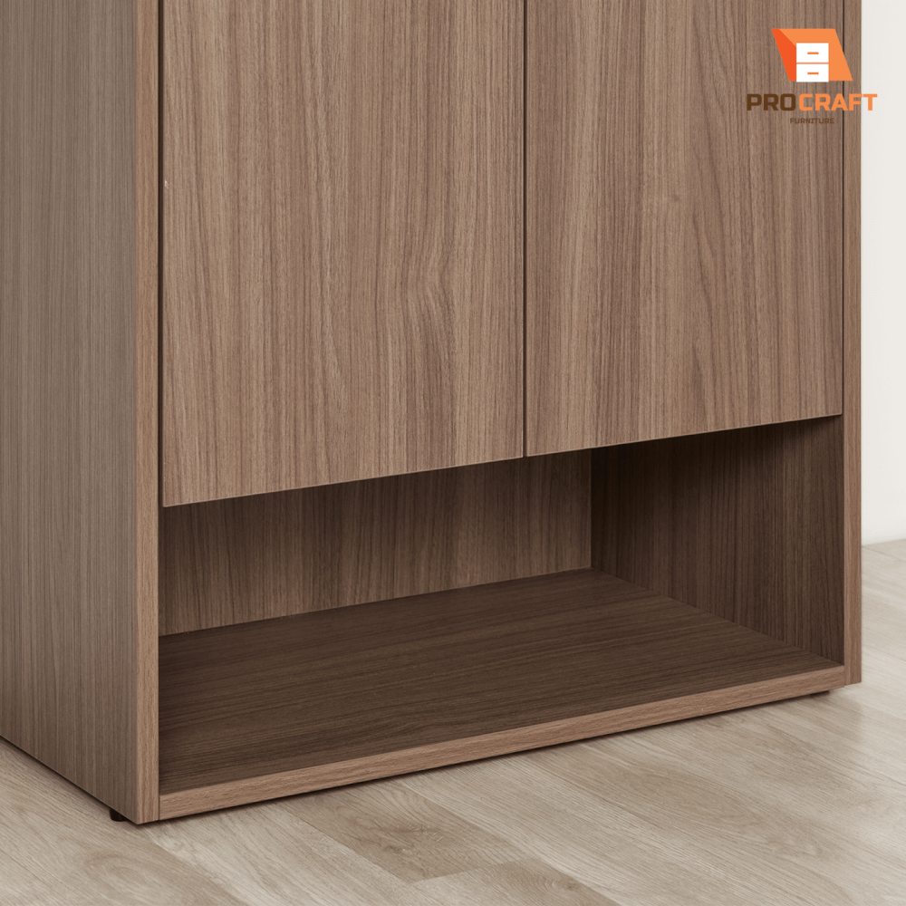 ตู้รองเท้า PROCRAFT รุ่น TOKI โมเดล C20 ขนาด 60*35*110 CM สีไม้เข้ม