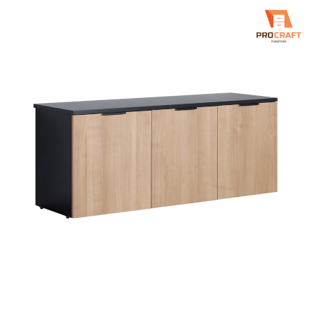 ตู้เก็บของ PROCRAFT รุ่น MASON โมเดล CO6 ขนาด 120*40*50 CM สีดำและลายไม้_7