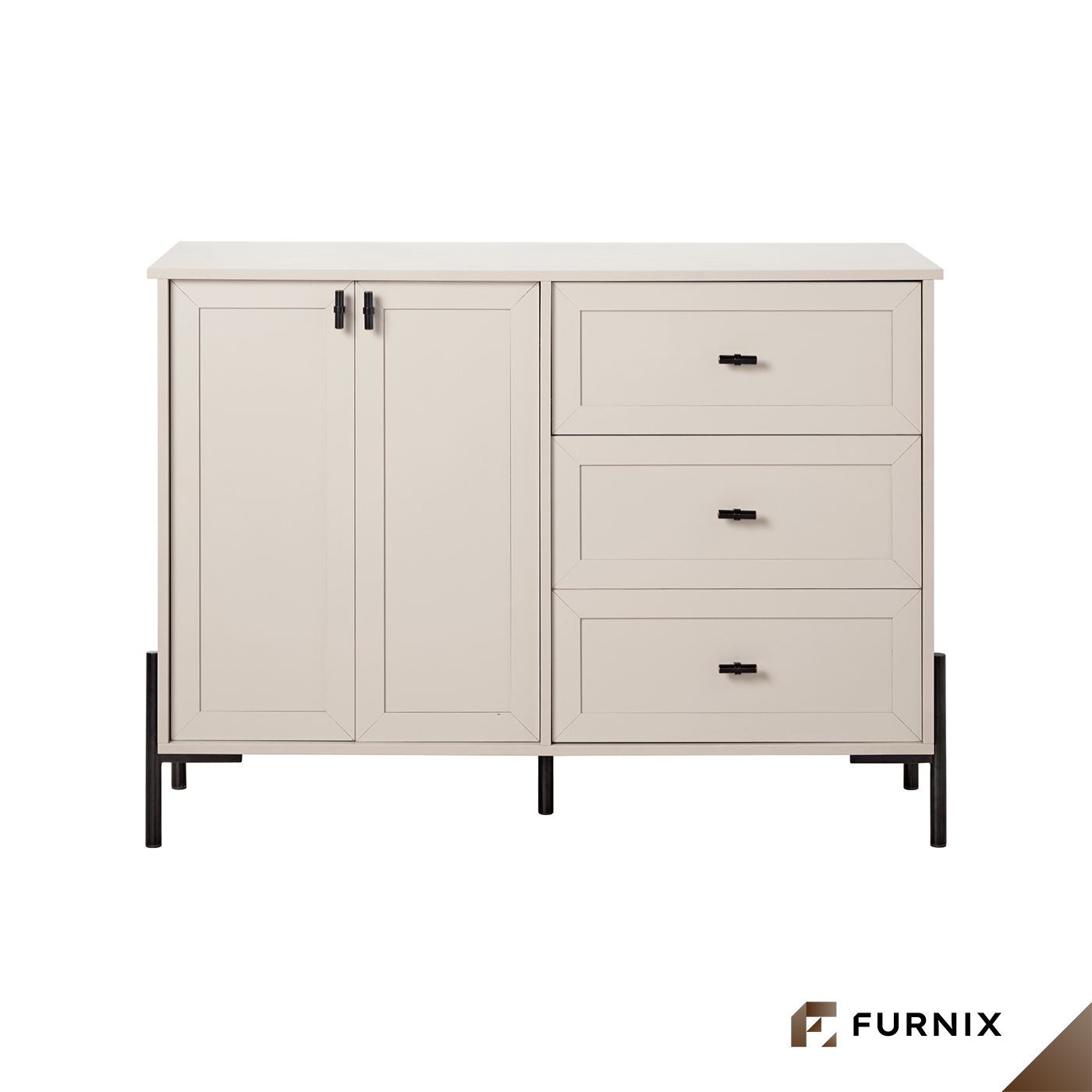 ตู้เก็บของ FURNIX รุ่น SERENE ขนาด 123*45*90 CM สีเบจ_5