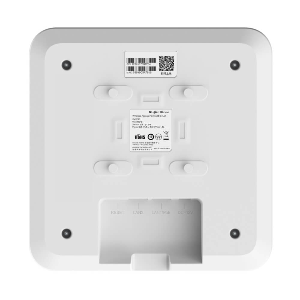 อุปกรณ์กระจายสัญญาณไวฟาย RUIJIE-REYEE รุ่น RG-RAP2260(G) WI-FI 6 AX1800 DUAL-BAND_3