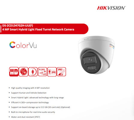 กล้องวงจรปิดระบบ IP HIKVISION รุ่น DS-2CD1347G2H-LIUF(4MM) | ทรงกลม ความละเอียด 4MP พร้อมฟังก์ชัน COLORVU ที่มี SMART HYBRID LIGHT ให้ภาพสีที่คมชัด 24 ชม_2