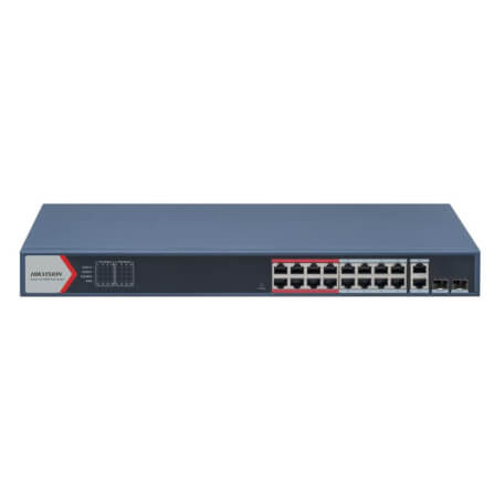 สวิตช์พีโออี HIKVISION รุ่น DS-3E1318P-EI | สวิตช์ POE 16 พอร์ต FAST ETHERNET SMART_0