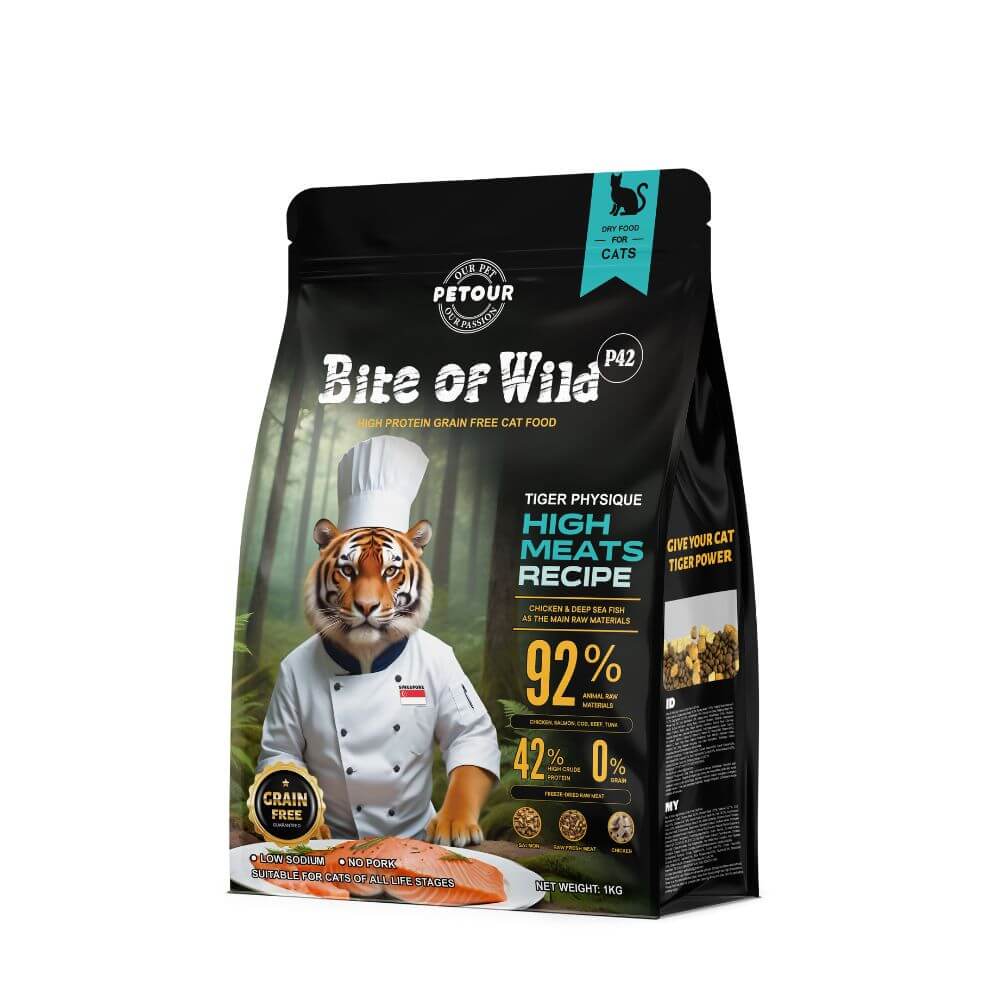อาหารแมวผสมฟรีซดราย BITE OF WILD สูตร P42 HOLISTIC GRAIN FREE รสไก่และปลาทะเลน้ำลึก 1 กก._3