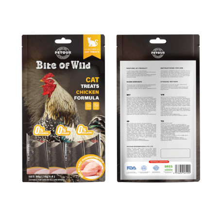 ขนมแมวเลีย BITE OF WILD รสเนื้อไก่ ขนาด 60 กรัม_1