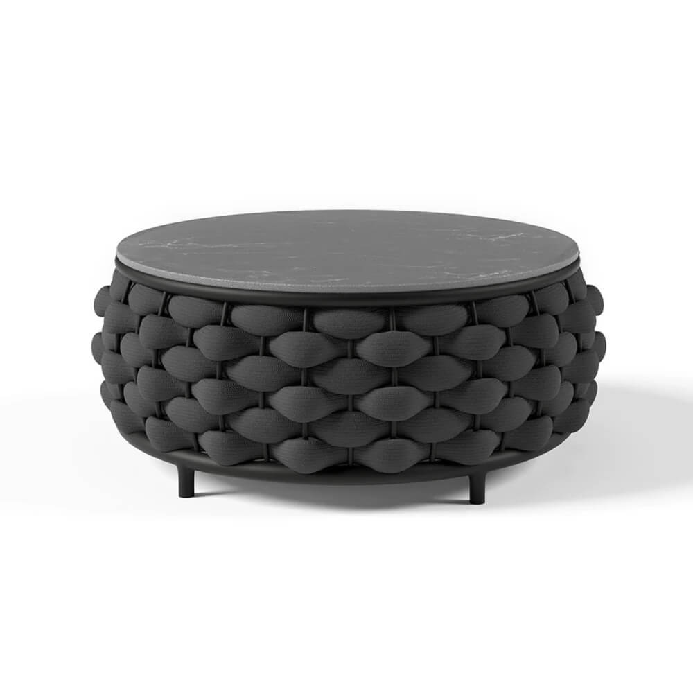 โต๊ะกลางกลม COCOLUXE DELIGHT BLACK 70 CM