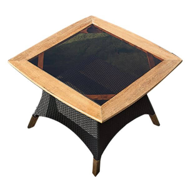 โต๊ะเหลี่ยม COCOLUXE ESPRESSO 100 CM_0