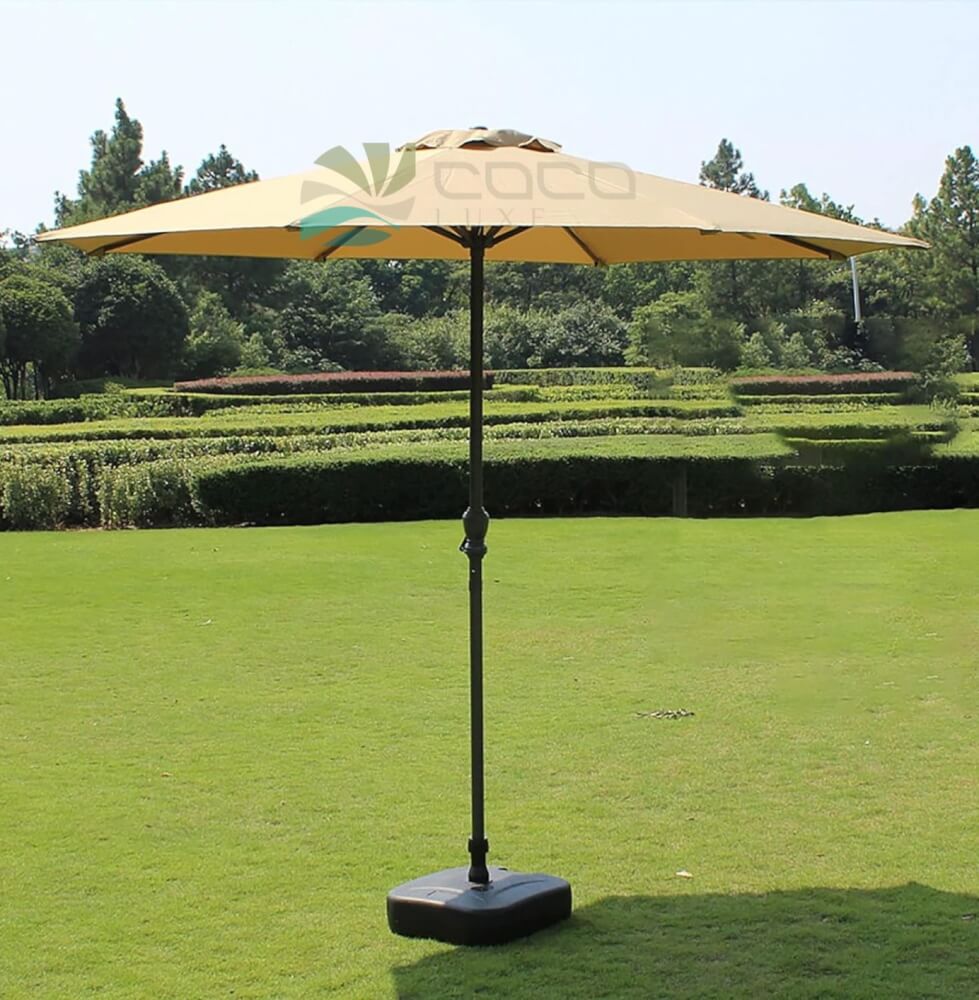 ร่มสนาม COCOLUXE SUNSHADE 270 1 LAYER CREAM + MARBLE BASE_1