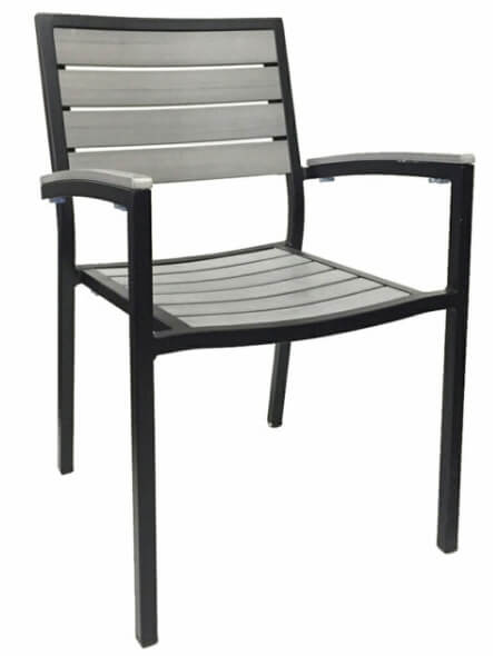 เก้าอี้มีที่วางแขน 1 ที่นั่ง COCOLUXE GIN-BK GREY_2