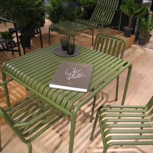 โต๊ะอะลูมิเนียม COCOLUXE FULL AL TABLE GREEN 80 CM_2