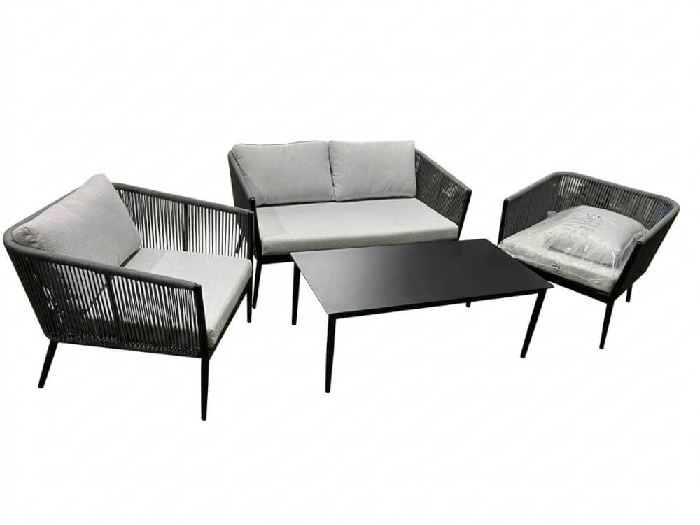 โซฟาสนาม 3 ที่นั่ง COCOLUXE รุ่น CHILL ZONE สีเทาเข้ม
