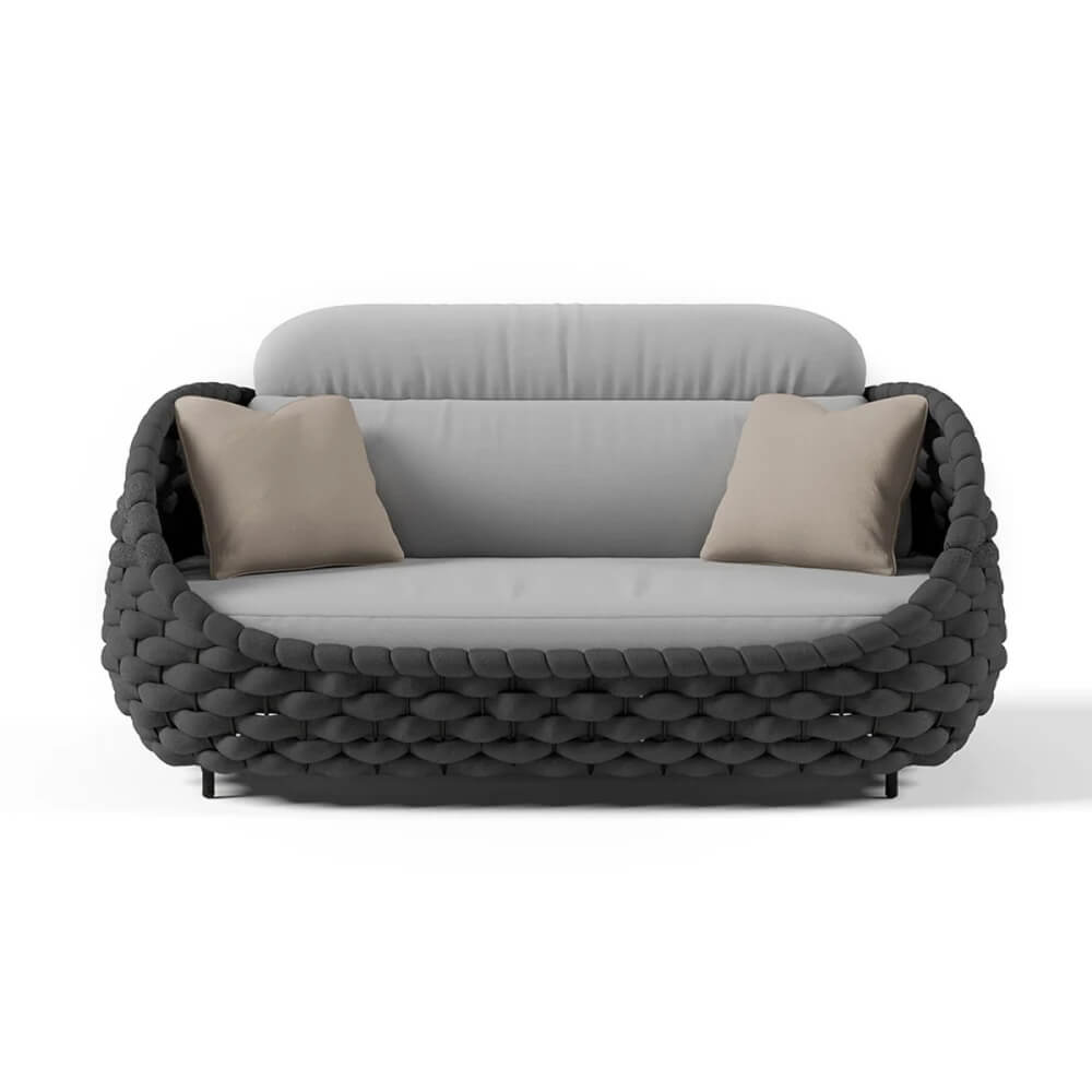 โซฟาสนาม 3 ที่นั่ง COCOLUXE DELIGHT BLACK 180 CM_3