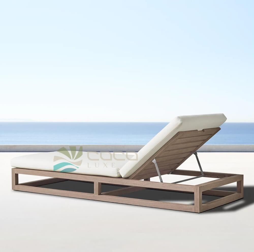 เตียงริมสระเบาะผ้า COCOLUXE AQUA HEAVEN WOOD