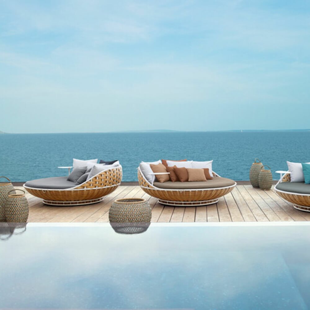 เตียงพักผ่อน COCOLUXE SEA SHELL  195X100 ซม.  สีไม้/น้ำตาล