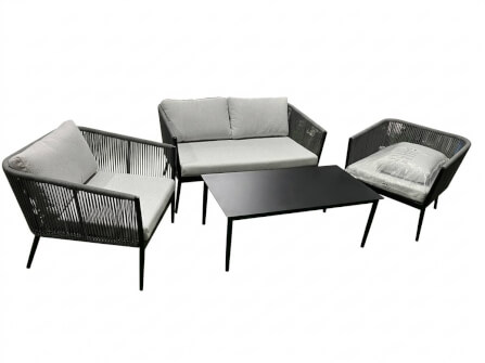 โซฟาสนาม 2 ที่นั่ง COCOLUXE รุ่น CHILL ZONE สีเทาเข้ม_1
