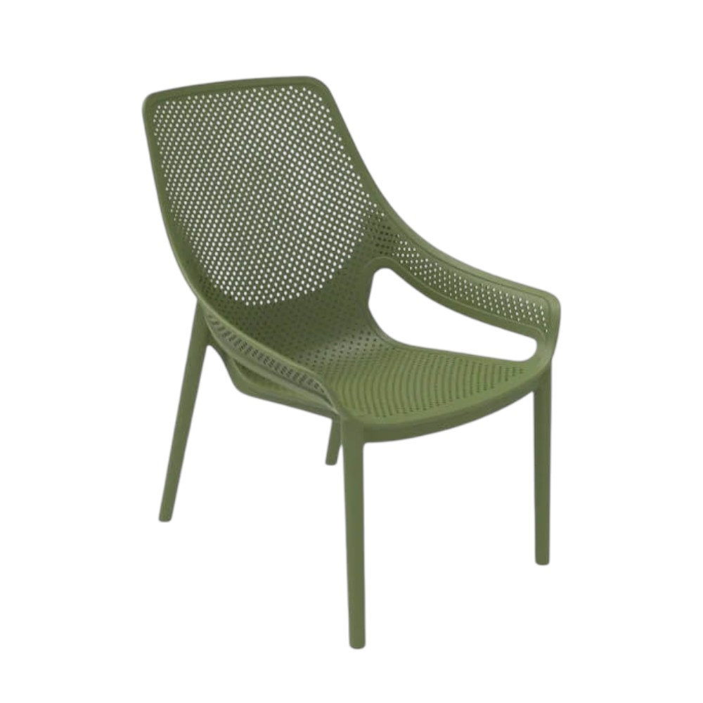 เก้าอี้พลาสติก 1 ที่นั่ง COCOLUXE รุ่น SMDOT LONG สี GRASSGREEN