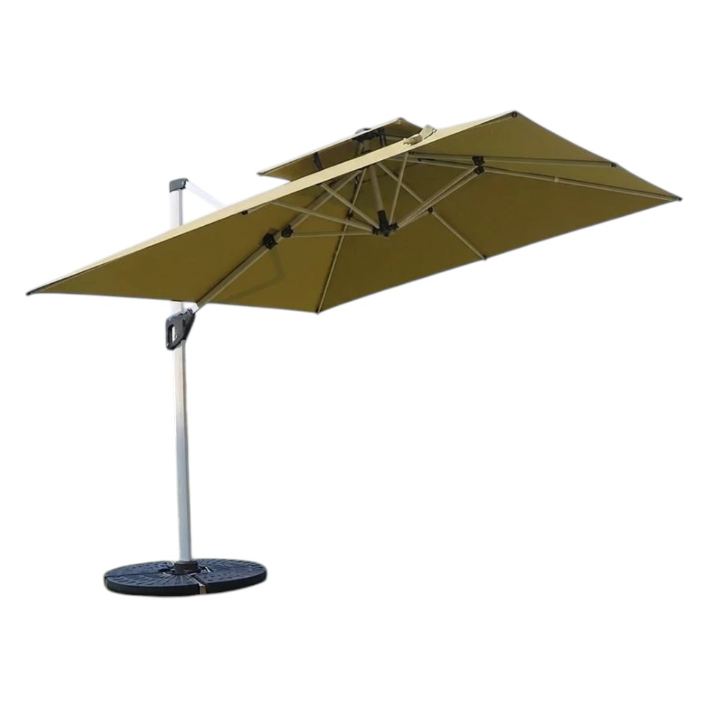 ร่มสนาม COCOLUXE SUNSHADE SIDE 300 2 LAYER KHAKI + WATER BASE_0