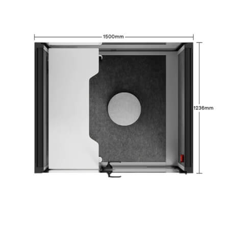 ตู้เก็บเสียงสำเร็จรูป ZOUND รุ่น SR SERIES SIZE M | GREY_3