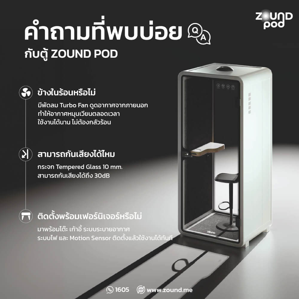 ตู้เก็บเสียงสำเร็จรูป ZOUND รุ่น SR SERIES SIZE S | WHITE