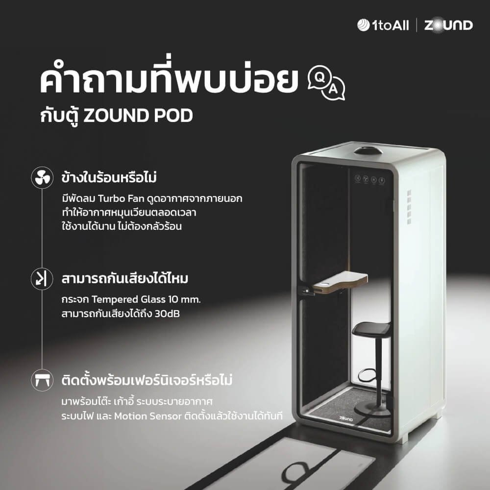 ตู้เก็บเสียงสำเร็จรูป ZOUND รุ่น SR SERIES SIZE S | GREY