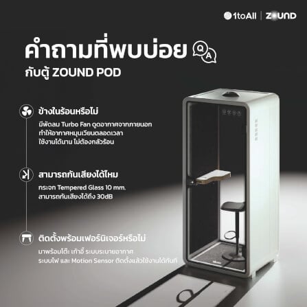 ตู้เก็บเสียงสำเร็จรูป ZOUND รุ่น SR SERIES SIZE S | GREY_4