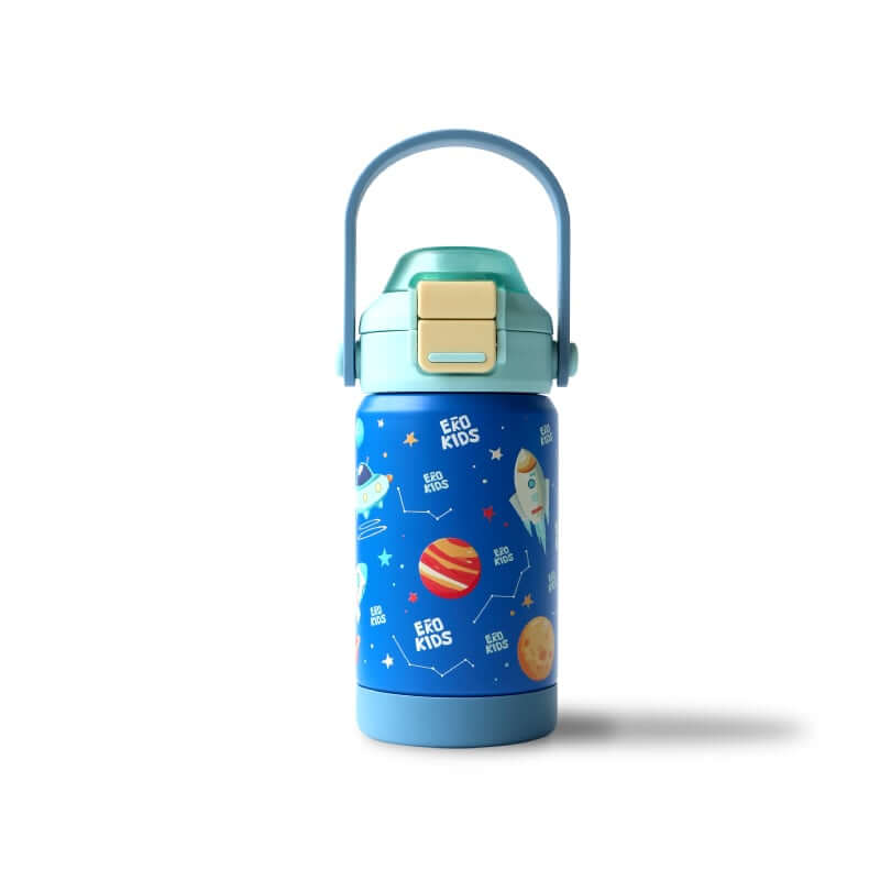 ขวดน้ำเก็บความเย็น เคลือบเซรามิก EKOKIDS ขนาด 360 มล (BLUE SPACE)