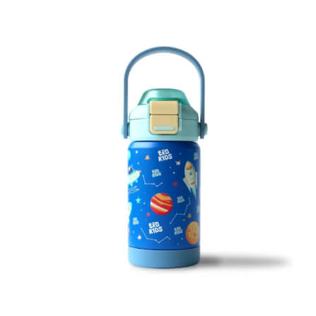 ขวดน้ำเก็บความเย็น เคลือบเซรามิก EKOKIDS ขนาด 360 มล (BLUE SPACE)_0
