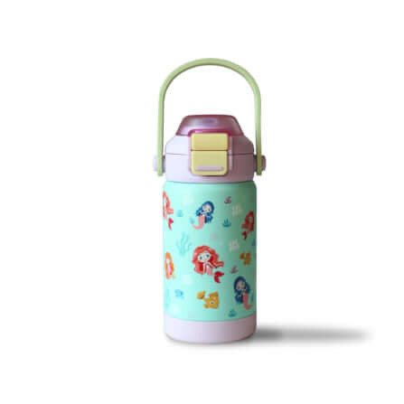 ขวดน้ำเก็บความเย็น เคลือบเซรามิก EKOKIDS ขนาด 360 มล (LITTLE MERMAID)_0