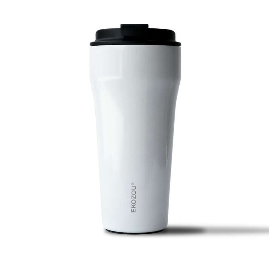 แก้วเก็บความเย็น เคลือบเซรามิก EKOZOU รุ่น EKO CUP CERAMIC 480 มล (WHITE)