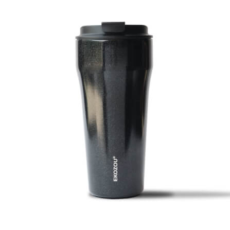 แก้วเก็บความเย็น เคลือบเซรามิก EKOZOU รุ่น EKO CUP CERAMIC 480 มล (BLACK)_0
