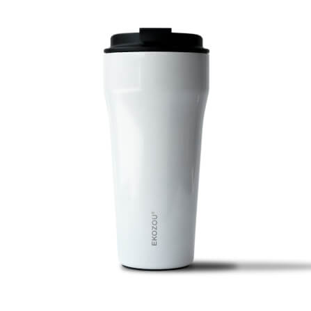 แก้วเก็บความเย็น เคลือบเซรามิก EKOZOU รุ่น EKO CUP CERAMIC 480 มล (WHITE)_0