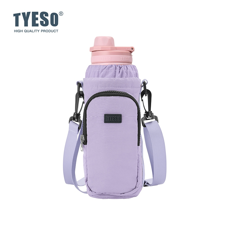 กระเป๋าใส่ขวดน้ำพกพา กันน้ำ TYESO ขนาด S 8X21.5 ซม. สีม่วง_0