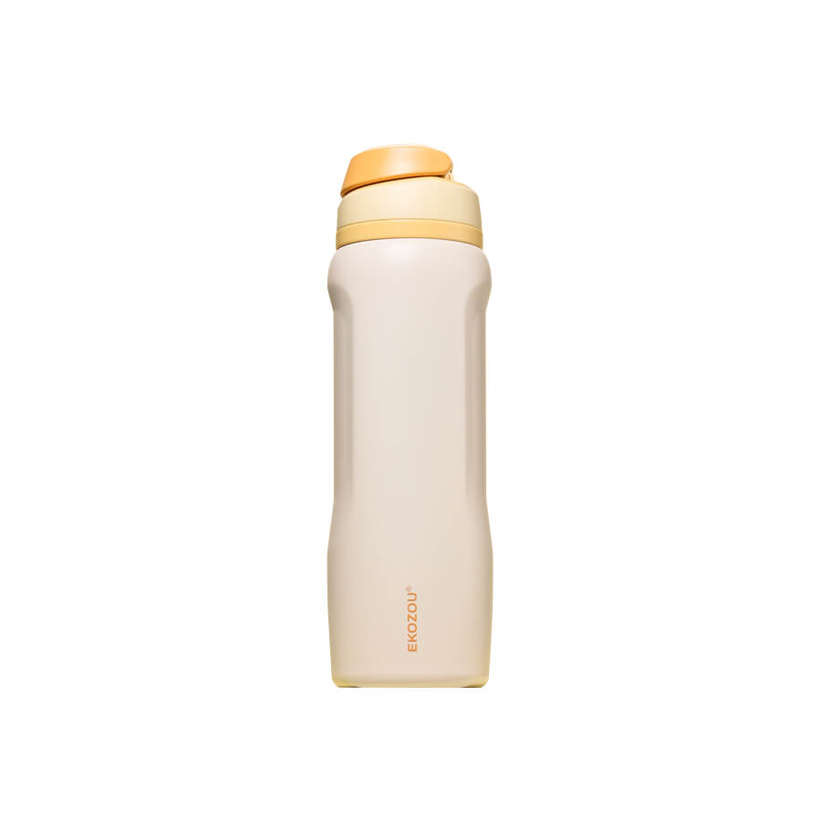 ขวดน้ำเก็บความเย็น เคลือบเซรามิก EKOZOU รุ่น EKO POPSIP 1200 มล (CREAM)
