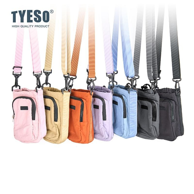 กระเป๋าใส่ขวดน้ำพกพา กันน้ำ TYESO ขนาด S 8X21.5 ซม. สีม่วง_5