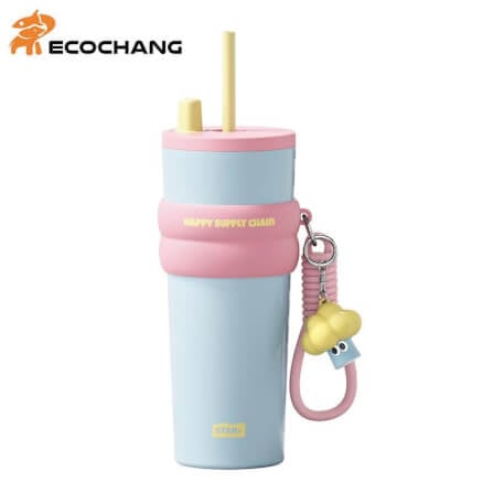 แก้วเก็บความเย็น STAR+  รุ่น เคลือบเซรามิก ขนาด 710 มล. (BLUE-PINK)_0