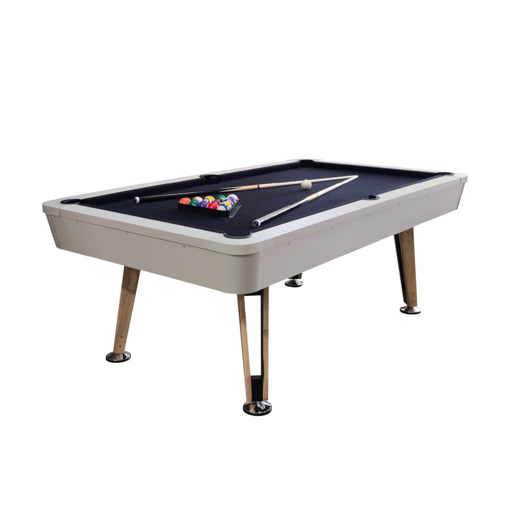 โต๊ะพูล POOL BILLIARD V.22 ขนาด 8 ฟุต สักหลากสีดำ