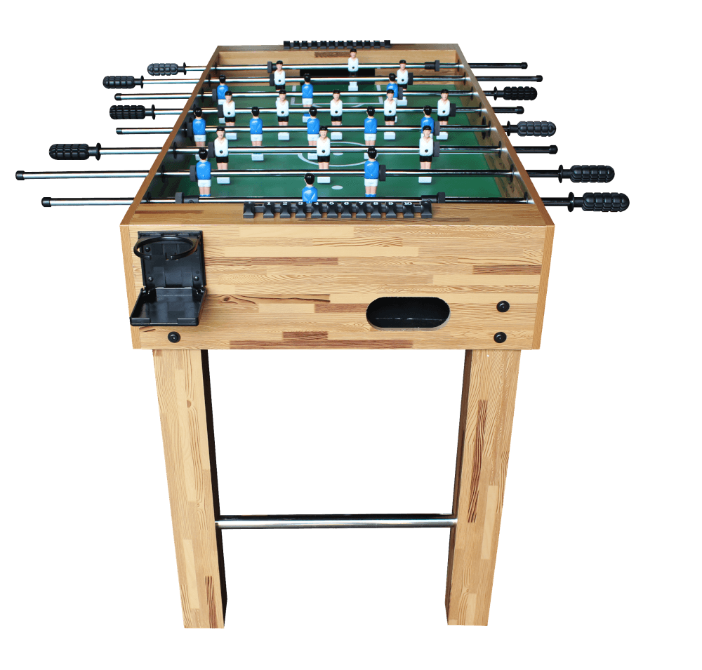 โต๊ะโกล์ โต๊ะฟุตบอลมือหมุน POOL BILLIARD รุ่น V.3 ลายไม้_1
